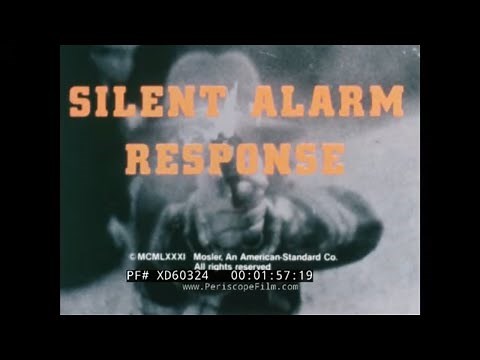 "SILENT ALARM RESPONSE" BANK ROBBERY SCENARIOS EDUCATIONAL FILM FOR POLICE & BANK STAFF XD60324