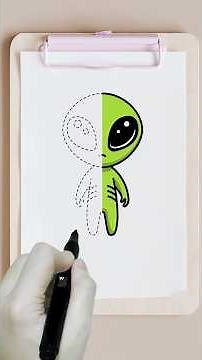 Alien drawing tutorial | Easy to follow Step by step drawing