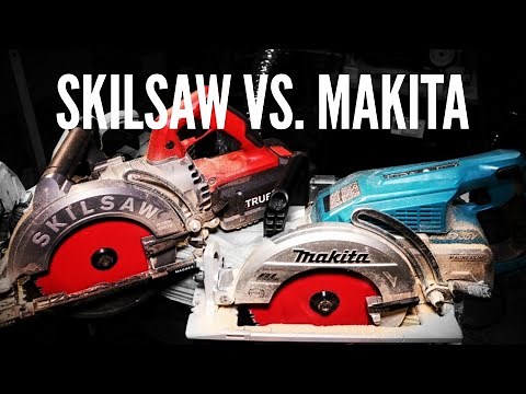 All new SKILSAW Worm Drive 48v Circular Saw Vs. Makita 36v Rear Handle Circular Saw. TOOL DUEL!!!