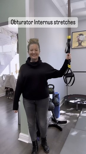 Obturator internus is a deep hip external rotator and hip stabilizing muscle. How do you stretch a muscle? You do the opposite of its action! An overworked or tight Obturator can cause pelvic pain, urinary urgency or frequency #pelvicfloor #pelvichealth #pelvicfloorphysicaltherapy #pelvicfloorpt #pelvicfloorpta #pelvichealthnj #pelvichealthphysio #madisonnj #obturatorinternus #stretch | Pelvic Health NJ