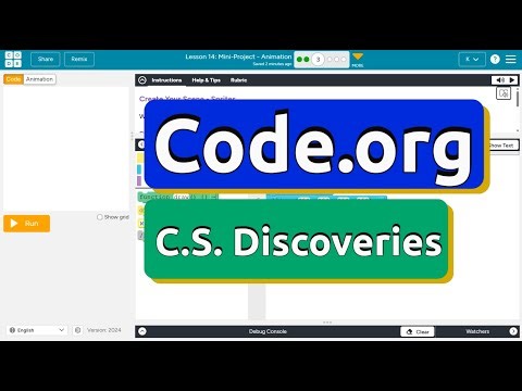Code.org Lesson 14.3 Mini-Project Animation | Tutorial with Answers | Unit 3 C.S. Discoveries