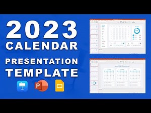 2023 calendar presentation template. Create BEAUTIFUL calendars in minutes