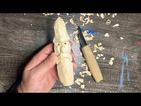 How To Carve A Wood Spirit/Wizard