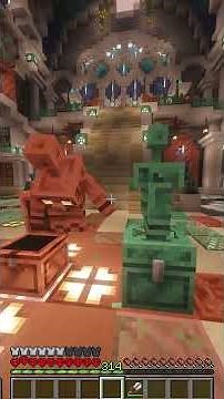 How to make a COPPER GOLEM in Minecraft (Tutorial) #minecrafttutorial #minecraft