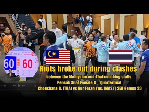 Riots broke out during clashes: Chonchana R. (THA) vs Nur Farah Yus. (MAS) | SEA Games 33