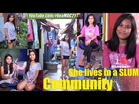A Beautiful Filipina Living in a SLUM Community. Manila, Philippines. The Philippine Society