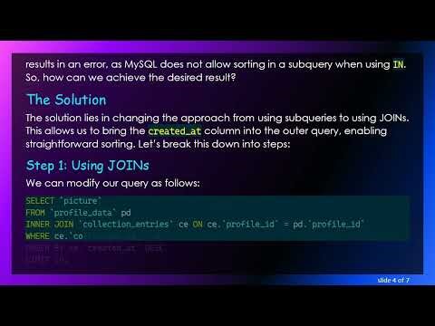 Mastering MySQL: How to Order by created_at in Nested Queries
