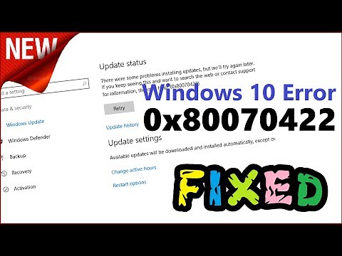 0x80070422 Fixed | Windows Store OR Update Error in Windows 10 \\ 8 \\ 7