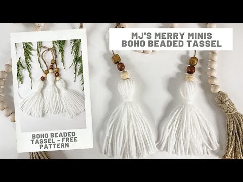 Boho Beaded Tassel Ornament