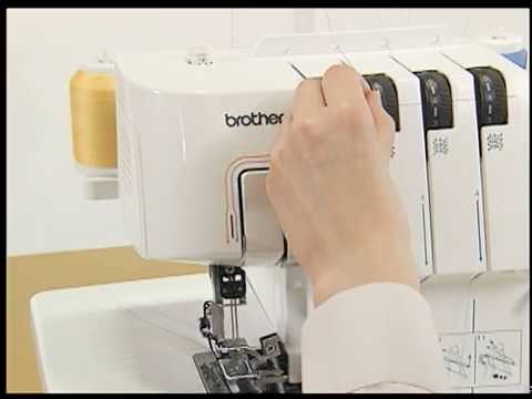 [BrotherSupportSewing] (Overlock Machine / ロックミシン) Threading / 糸通しの方法