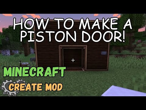 How to make a piston door - Create mod Minecraft