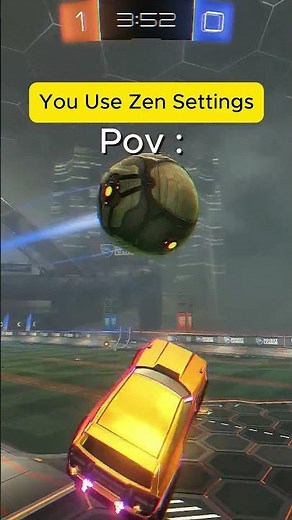 I Used Zen Settings In Rocket League... #rocketleague