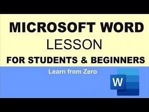 Microsoft Word Lesson for Beginners || How to use Microsoft Word Step-by-Step