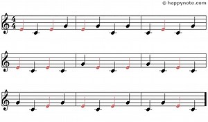 Read Music Notes - Treble Clef, A B C D E F G