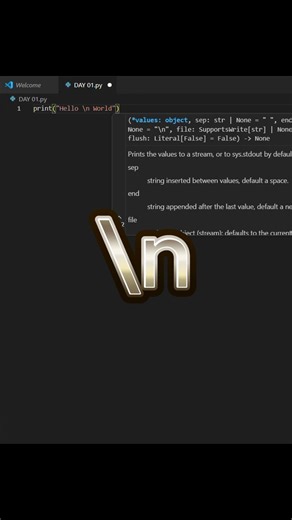 Python for Beginners |The Newline Character (\\n) in python | python for beginners