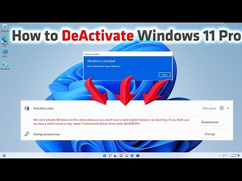How to Deactivate Windows 11 Product Key - Removing Product Key