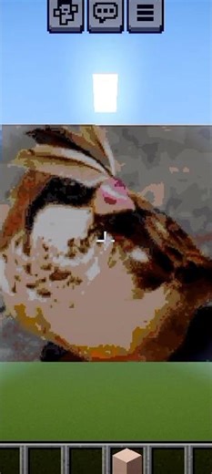 Real Life Pidgey Pokémon Pixel Art in Minecraft | Satisfying Speed Build Short #pidgey #pokemon