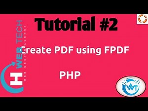 How To Merge Cells in PDF | PHP FPDF Tutorial #2
