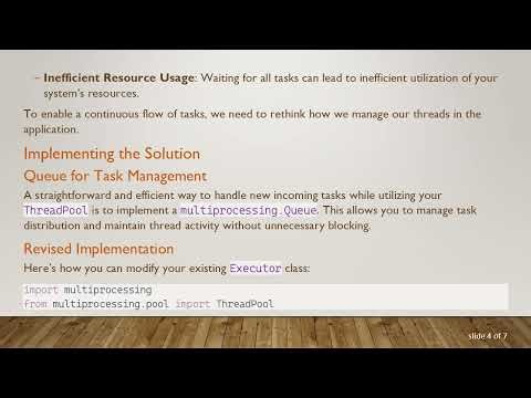 How to Efficiently Manage ThreadPool with Continuous Task Handling