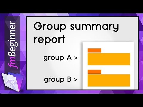 FileMaker Sub Summary