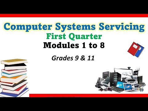 Computer Systems Servicing CSS Modules grade 9 and 11 First Quarter Weeks 1 to 8