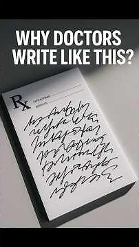 Why Do Doctors Write So Bad? Shocking Real Reason Revealed! 😱