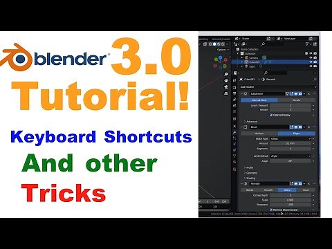 Blender 3.0 tutorial, using keyboard shortcuts to help make modeling easier.