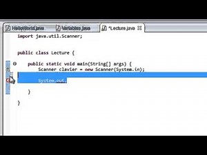 PROGRAMMER EN JAVA (Débutant) - 12 - Recueillir une valeur de l'utilisateur