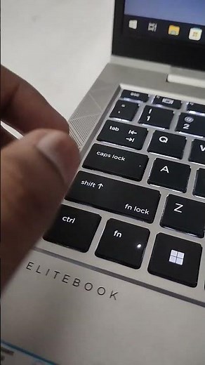 Lock / Unlock Function Key in HP Laptop (Shift + fn) - Elitebook