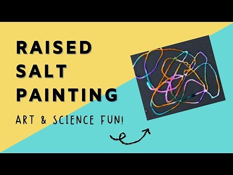 Raised Salt Painting for Kids | Easy and Fun STEAM Art Idea