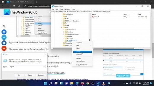Fix Printer error 0x000007d1, The specified driver is invalid in Windows 11/10