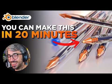 Ball Point Pen Project for Blender Beginners - Full Walkthrough