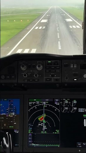 Boeing 787-8 Dreamliner | Runway View on a Cloudy Day