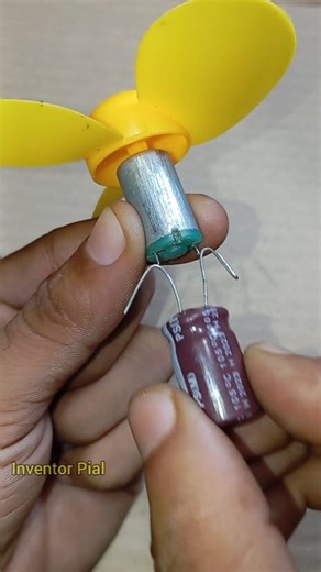 1.3M views · 6.1K reactions | How to run dc motor with a capacitor • Dc motor hack | Inventor Pial | Facebook