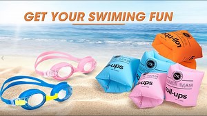 Watch Arm floaties are the best choice for beginners on a pool on Amazon Live