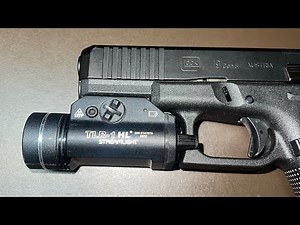 How To Install Streamlight TLR-1 HL Flashlight On Your Glock Pistol, Handgun, Or Picatinny Rail.