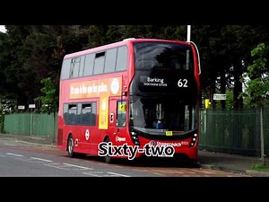 Numbers 1-100 English | London Buses from 1 to 100.