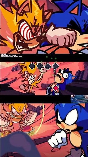HEDGEHOG FIGHT!! #fnf #creepypasta #fnfmod #mechanicmods #sonic #fleetway
