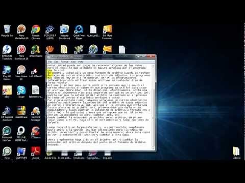 Cómo leer y abrir los archivos. DAT en Windows