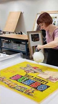 Restoring a Vintage Dumbo Poster 🐘