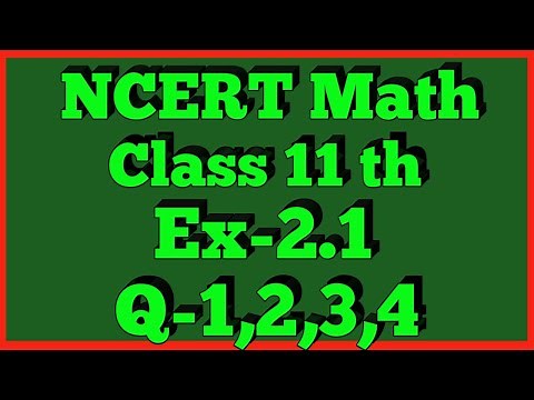 Chapter 2 Exercise 2.1 (Q1,Q2,Q3,Q4) Relations and Functions Class 11 Maths NCERT