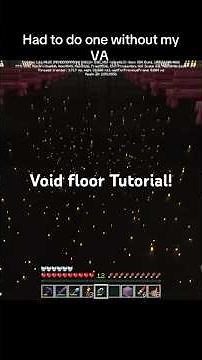 Minecraft void floor tutorial official by Squatch! #minecraft #fyp #void