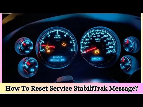 How To Fix Service Stabilitrak Warning Light For GM & Chevy (Most Common Causes)