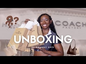 Coach Factory Unboxing ✨ Luxury Handbag Haul + Birthday Gift Reveal