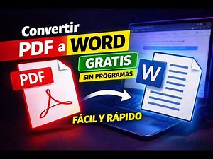 Como Convertir PDF a WORD GRATIS facil y rapido sin Programas