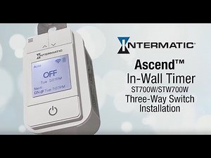 Three-Way Wiring Instructions for the Intermatic Ascend 7-Day Programmable In-Wall Timer