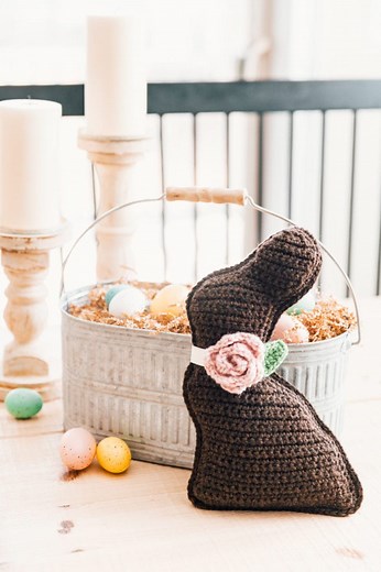 Crochet Chocolate Bunny - Easter Project - free pattern