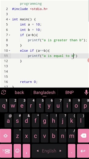 Else if Statement In C Programming | C Programming if else if else condition #coding #programming