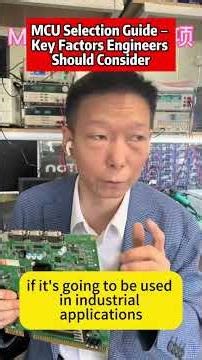 MCU Selection Guide – Key Factors Engineers Should Consider