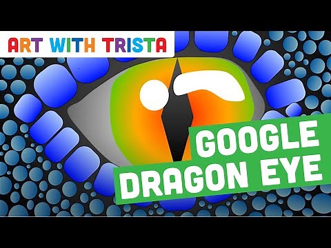 Google Drawings Dragon Eye Digital Drawing Art Tutorial - Art With Trista